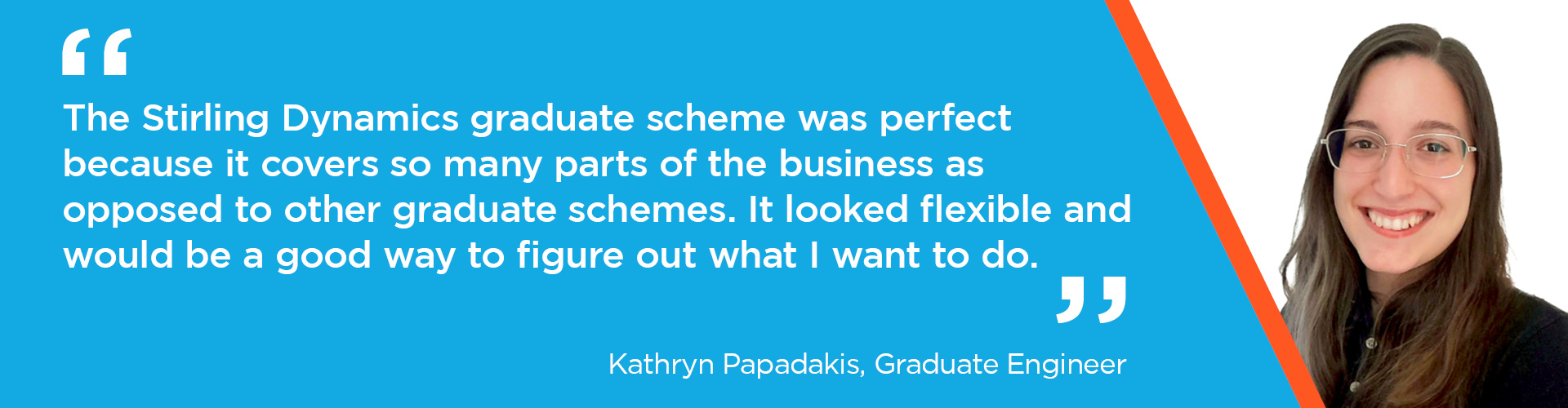 Graduate scheme post - Kathryns quote web banner